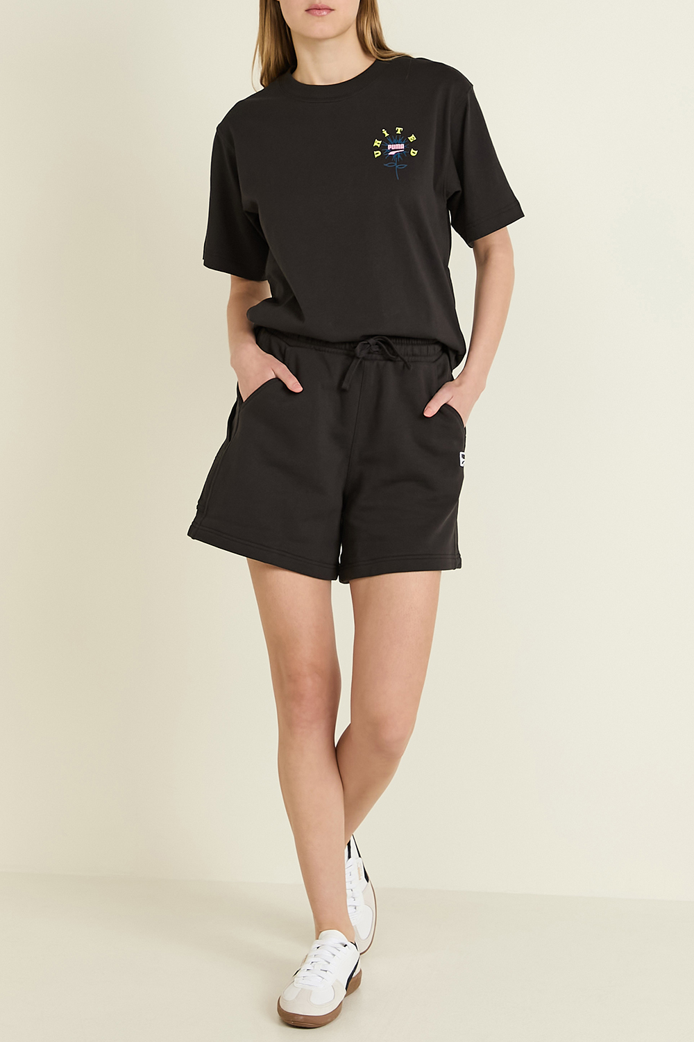 מכנסיים קצרים דאונטאון בגזרה גבוהה